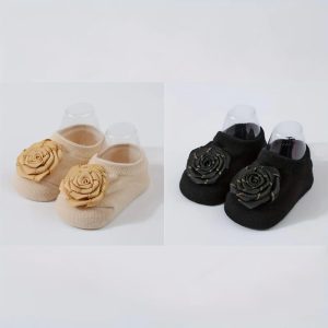 bloombabe rosette baby socks