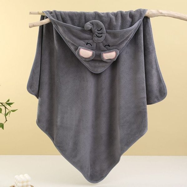 elephant hooded baby bath towel