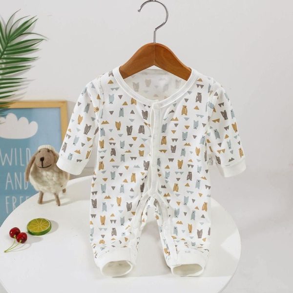 bear pattern baby romper