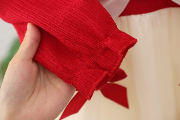 festive teddy bow frock