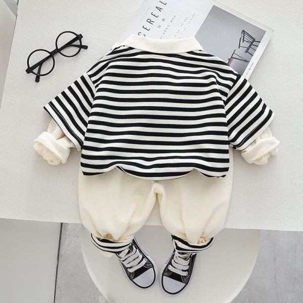 striped teddy outfit set