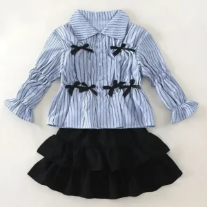 bow skirt shirt