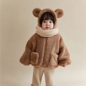 cozy cub lamb fur winter jacket