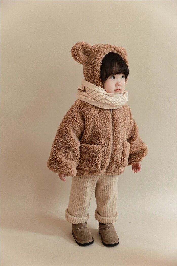 cozy cub lamb fur winter jacket